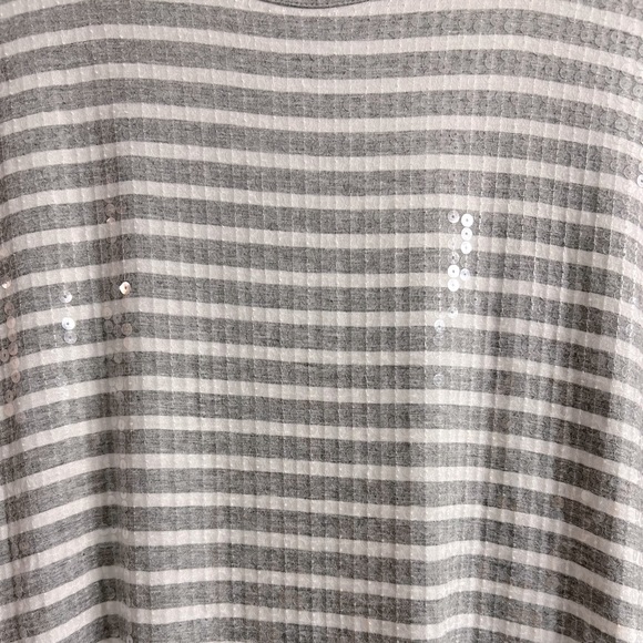 NWOT MICHAEL KORS striped sequin top. - Picture 4 of 6